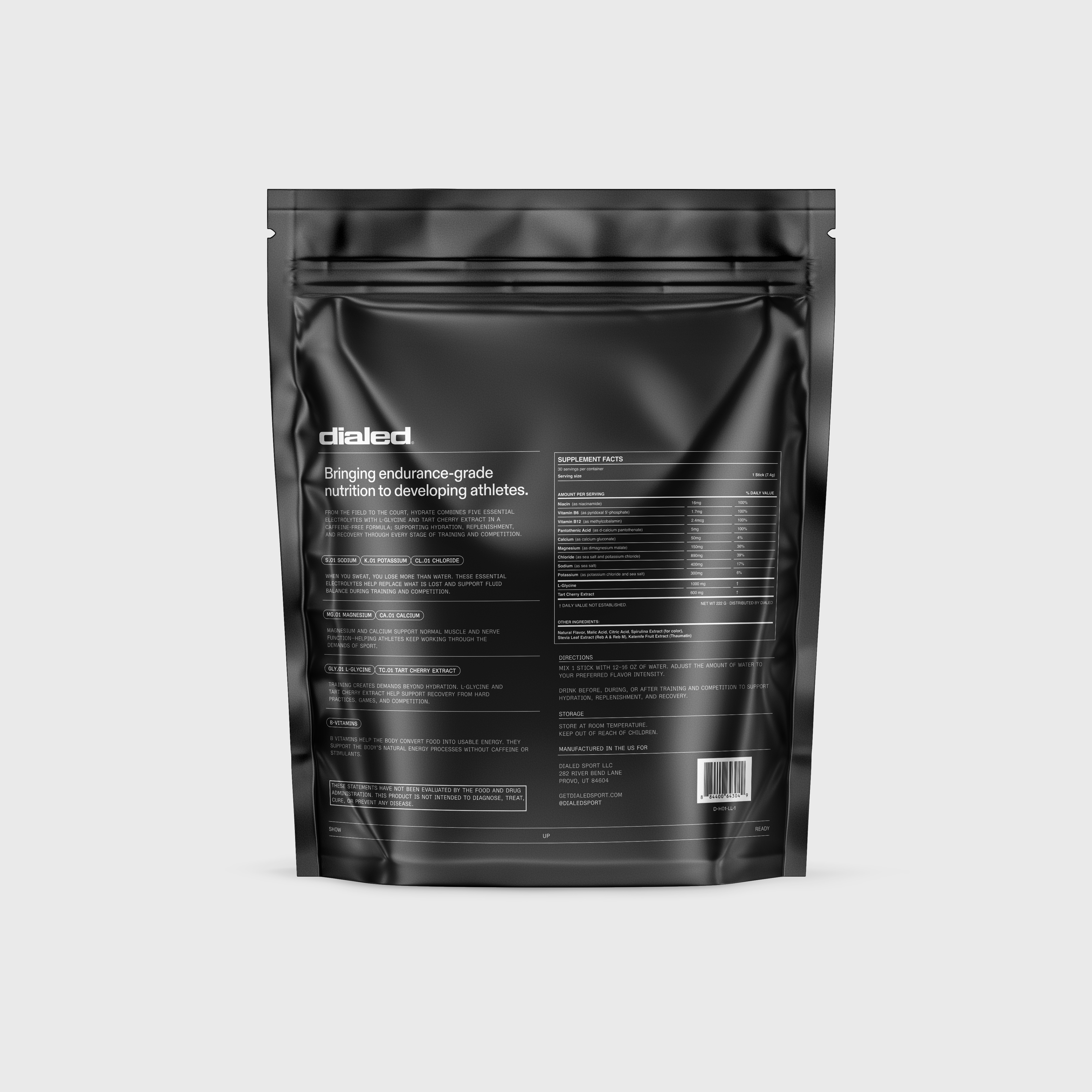 Dialed Hydrate | Electrolyte Stick Packs